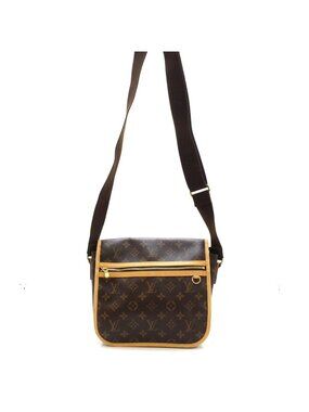Louis Vuitton Messenger Bosphore PM Shoulder Bag Monogram Canvas Brown Gold